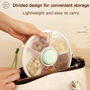 Portable Rotating Snack <b>Container</b>: Great for Children's Snacks, Fruit, and Dried Fruits - Product Image 3