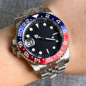 Reloj Automático de buceo de acero NH35 para hombre, pulsera de cristal de zafiro 904L, esfera luminosa, 40mm, con bisel y corona de 120 clics, 9 - Product Image 5