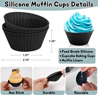 Moule de cuisson DIY en silicone rond durable et écologique pour cupcakes et gâteaux Mummie, modèle 2025, le plus vendu