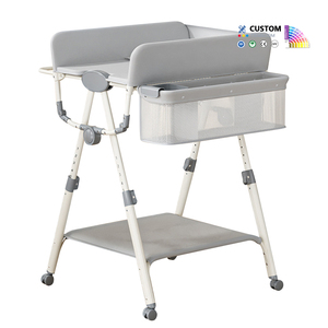<span class=keywords><strong>Table</strong></span> à <span class=keywords><strong>langer</strong></span> et <span class=keywords><strong>baignoire</strong></span> pliable multifonctionnelle pour bébé avec fonction de bain intégrée - Product Image 4