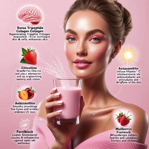 Çok satan ürün 2025 sağlıklı düşük şeker güzellik süt cilt Gluta kollajen içecek japon kollajen toz içecekler cilt bakımı için - Product Image 5