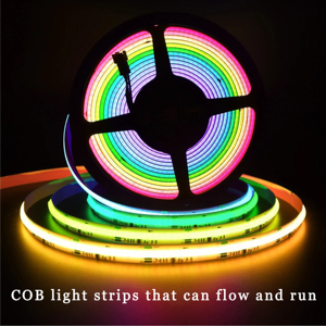 Bande lumineuse LED RGBIC COB en <span class=keywords><strong>cuivre</strong></span> IP20 24V 15mm 840 LED/s ultra-lumineuse avec télécommande pour intérieur et extérieur – Vente en gros - Product Image 3