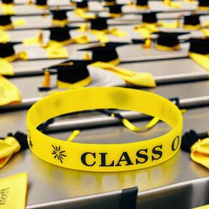 2026 Graduates <b>Memorial</b> Celebration Silicone <b>Bracelet</b> Student Teacher Commemoration for Graduation Season Class Wristbands - Product Image 4