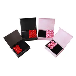 Fanxi — boîte à bijoux haut de gamme, emballage créative, cadeau de la saint-valentin, fleur de savon fait main, petit cadeau