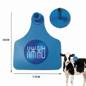 Etiquetas de oreja amarillas y azules para ovejas, cabras y ganado vacuno Etiqueta de oreja para ganado