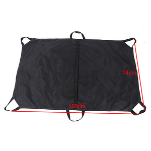 Brancard de transport pour animaux de compagnie noir durable avec ceinture de sécurité pour chiens blessés en cas d'urgence - Product Image 2