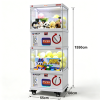 Équipement de divertissement, nouveau modèle de distributeur automatique de capsules en métal avec langues japonaise/espagnole/anglaise pour les magasins de détail