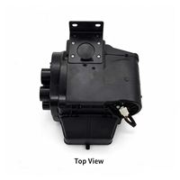 Evaporador de Aire Acondicionado Automotriz Winfull Negro, 4 Salidas de Aire, DC 12V, Vista Frontal, Nuevo para Camionetas/RV/Caravanas/Camiones, Retrofit