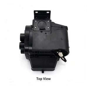Évaporateur de climatisation automobile noir avec 4 sorties d'air, vue avant, neuf pour la mise à niveau et la rénovation - Product Image 4