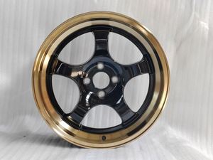 ล้อแม็<span class=keywords><strong>ก</strong></span>ซ์อลูมิเนียมอัลลอยด์ 5 <span class=keywords><strong>ก</strong></span>้าน ขนาด <span class=keywords><strong>17</strong></span> นิ้ว รุ่นทันสมัย PCD4x100 สีดำเคลือบสเปรย์+<span class=keywords><strong>ขอบ</strong></span>สีบรอนซ์ คุณภาพสูง 4 ชิ้น สำหรับ<span class=keywords><strong>รถ</strong></span>ยนต์นั่งส่วนบุคคล - Product Image 2