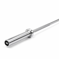 Barre de musculation droite de 1200 mm, 9 kg, avec manchon de 50 mm, en acier chromé dur, barre courte pour l'entraînement de force, équipement de salle de sport