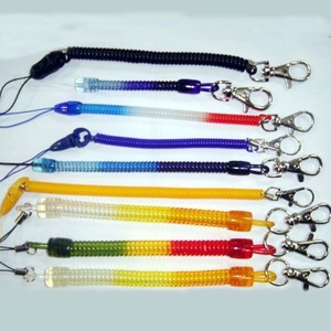 Tùy chỉnh bán buôn nhựa cuộn dây xoắn ốc chuỗi với Key holder Keychain - Product Image 3