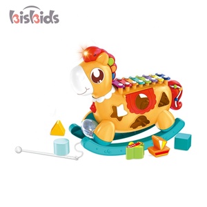 Bebé <span class=keywords><strong>caballito</strong></span> de madera educativos bloques de construcción de instrumento musical de música de piano de juguete - Product Image 2