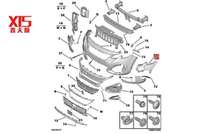 <span class=keywords><strong>Peugeot</strong></span> New Model3008 4008 protezione staffa faro anteriore paraurti anteriore e custodia di supporto per faro anteriore paraurti fisso YL00413580 - Product Image 6