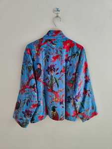 แจ็คเก็ตบอมเบอร์กำมะหยี่ลายป่าสไตล์คลาสสิก งานฝีมือ  แบบกลับด้านได้ เป็นมิตรกับสิ่งแวดล้อม ระบายอากาศได้ดี ความยาวสั้น ไส้ใยฝ้าย 100% - Product Image 6