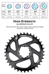 MTB山地自行车链轮30/32/34/36/38t铝和合金材料，用于<span class=keywords><strong>BMX</strong></span>和公路自行车 - Product Image 5