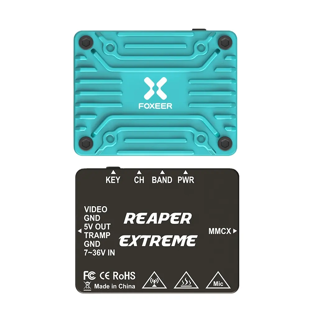 Foxeer Reaper Extreme 2.5W 5.8G 40CH Pitmode 25mW 200mW 500mW 1.5W 2.5W Adjustable FPV VTX 2-8S 20X20mm for FPV Long Range