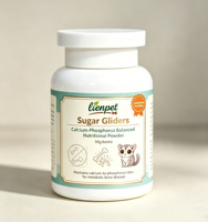 Poudre nutritionnelle équilibrée Calcium-Phosphore pour Petaurs sucrés – Complément animal pour le soutien immunitaire et la maintenance