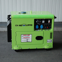 GXNEWLAND 5KW Kleiner Schwungrad-Kurbel-Smart-Generator mit Elektrostart