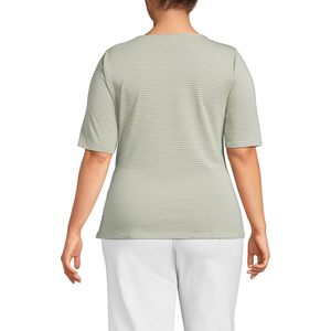 FOXA Top ligero de jersey para mujer con lazo frontal, manga corta, transpirable, informal, para todas las estaciones - Product Image 2