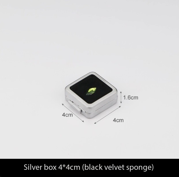 Small matte silver 4*4cm