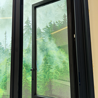 Ventana Abatible Personalizada, Estándar, Doble Acristalamiento, Exterior, Tipo Louver, para Cocina de Villa de Lujo, Certificación CE, Impermeable, Energy Star
