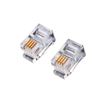 Connecteur RJ-9 4P4C RJ9 à 4 broches pour câble téléphonique RJ-11