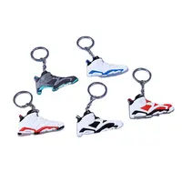 מותאם אישית לוגו נעל גומי Sneaker Keychain גומי נעל Keychain גומי 3D מיני Sneaker Keychain