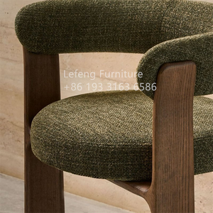 Sedia Moderna di Alta Qualità <span class=keywords><strong>in</strong></span> <span class=keywords><strong>Legno</strong></span> con Seduta Morbida <span class=keywords><strong>in</strong></span> Bouclé, per Saloni, Matrimoni e Ristoranti - Product Image 5