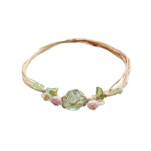 Set di Bracciali in Pietra Naturale Fatti a Mano Haomi CE, Bracciale Boho con Charm a Fiore in Cristallo Grezzo per Donne, Vendita all'Ingrosso - Product Image 6
