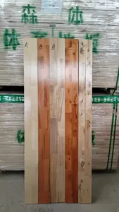 Lantai Kayu olahraga maple Solid lantai kayu tebal 22-24mm kualitas luar biasa