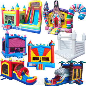 Chine Maison de <span class=keywords><strong>rebond</strong></span> gonflable avec toboggans Château sautant Château plein d'entrain Moonwalks Moon Bounces - Product Image 3