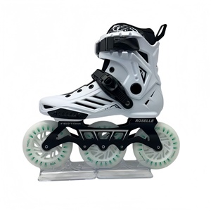 Patins à roulettes de course professionnels tout flash à trois roues pour adultes et enfants, coque en nylon, garçons et filles - Product Image 1