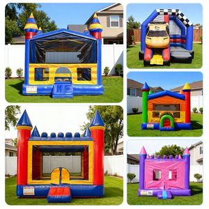 Château gonflable classique combiné avec toboggan pour enfants - Product Image 5