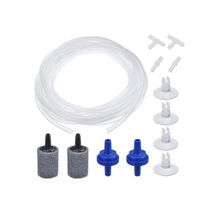 משאבת אוויר אביזרי עם 2 pcs בועת שחרור אוויר אבנים 2 pcs אוויר שסתומים לאקווריום - Product Image 1