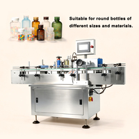 Machine d'étiquetage automatique de bouteilles rondes JF-T1 pour bouteilles en plastique