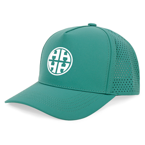 Casquette de golf sportive unisexe de haute qualité découpée au laser, perforée, 5 panneaux, avec patch en caoutchouc personnalisé, casquettes de baseball imperméables - Product Image 6