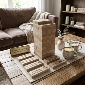 Jeu de Tour à Empiler, Activités pour Couples, Idées de Soirée Romantique, Jeu de Soirée pour Adultes, Cadeau Saint-Valentin, Jeu de Blocs à Empiler - Product Image 5