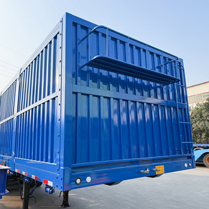 Semirremolque de Caja de Acero de 14m con Suspensión Mecánica de 4 Ejes, Capacidad de 60 Toneladas para Mercancías Voluminosas, Caja de Carga Reforzada de 2m de Altura - Product Image 4