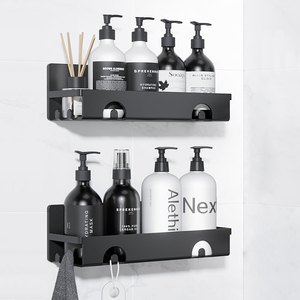 Set di 4 Mensole Angolari in Acciaio da Parete per Bagno, <span class=keywords><strong>Porta</strong></span> Sapone, Accessori per WC e Doccia - Product Image 2