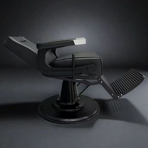 Sillón de Barbería Profesional de Lujo, Mueble de Acero Resistente para Salón de Belleza, Esencial Moderno para Barberías y Salas de Estar - Product Image 4