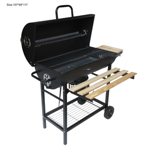 Barbecue à <span class=keywords><strong>charbon</strong></span> de bois rotatif pour poulets, station de grillade intérieure, barbecue portable - Product Image 2