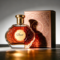 OEM&ODM Flacons de parfum en verre irrégulier de 100 ml avec design gaufré doré, couleur personnalisée, logo et boîte d'emballage acceptés