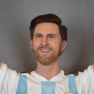 Vendita Speciale: Statuetta in Cera 1:1 di Lionel Messi, Stellino del Calcio <span class=keywords><strong>Marvel</strong></span> - Product Image 2