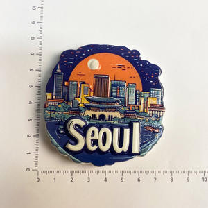 Magneti per Frigorifero in Resina 3D di Seoul e Busan, Corea - Architettura Iconica, Souvenir di Viaggio - Product Image 5