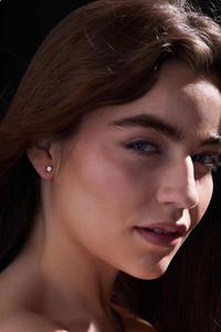 14k Gold Lab Diamond Stud Earrings_ Minimalist D-F_VS1-VVS2, 0.5 Carat - Product Image 4