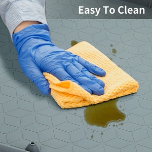 Tapete de Silicona Impermeable para Fregadero, 34x22 Pulgadas, Revestimiento para Gabinete de Cocina y Baño, Bandeja para Goteos, Ecológico, Color Personalizable, Embalaje en Cartón - Product Image 5