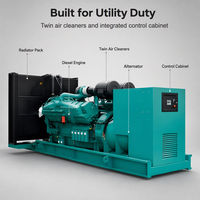   Groupe électrogène diesel C1400D5 1000 kW, 16 cylindres, alimentation de secours industrielle