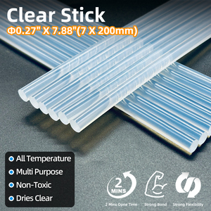 Barras de Silicona Fría Transparentes, Barra de Pegamento Termofusible, Adhesivo de Fusión en Caliente para Pistola de Pegamento, 7 mm, 11 mm, 20 cm, 30 cm - Product Image 4
