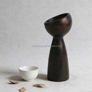 حامل شموع خشبي عصري مصنوع يدويًا بتصميم غير منتظم لتزيين المنزل ومناسبات الزفاف وأعياد الميلاد - Product Image 5